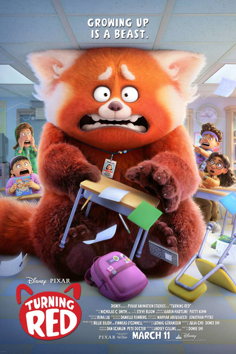Poster de la película ‘Turning Red’ de Disney y Pixar