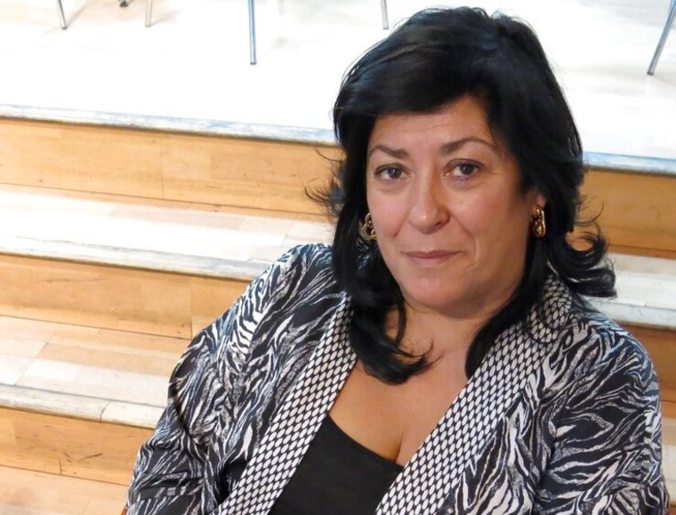 La escritora española Almudena Grandes en iudad de México, el 27 de octubre de 2014.