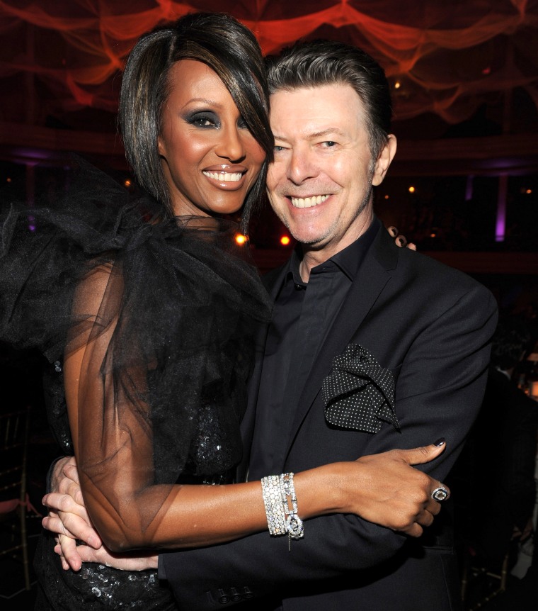 Iman and David Bowie