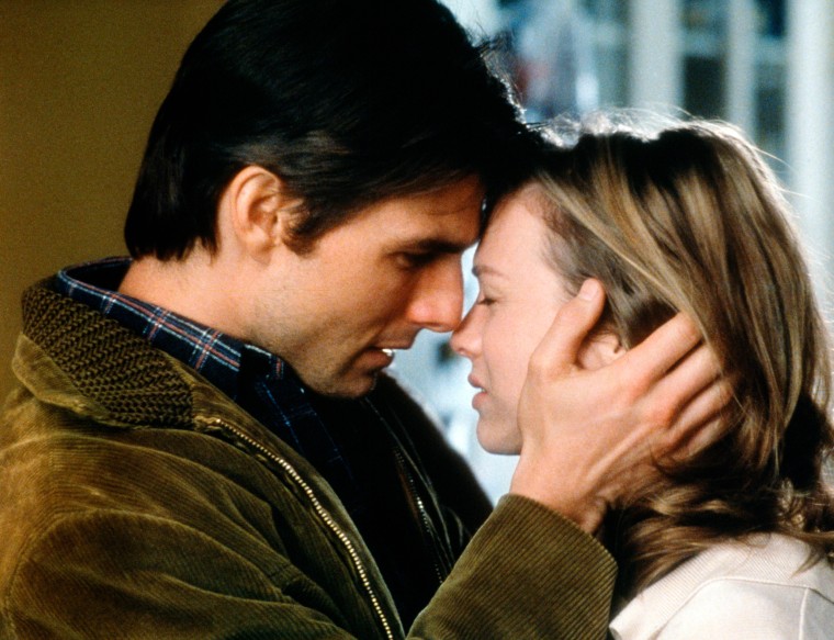 Tom Cruise and Renee Zellweger in Jerry Maguire, 1996.