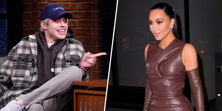 Is "Saturday Night Live" star Pete Davidson confirming a relationship with Kim Kardashian West or is he just really excited about his new animated show on the streaming service Tubi?