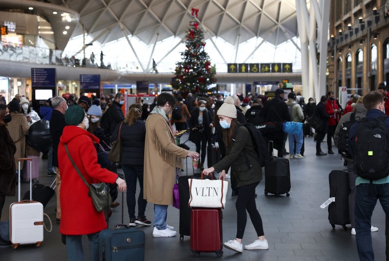 Image: Kings Cross Station on Christmas Eve amid the COVID-19 outbreak, in London
