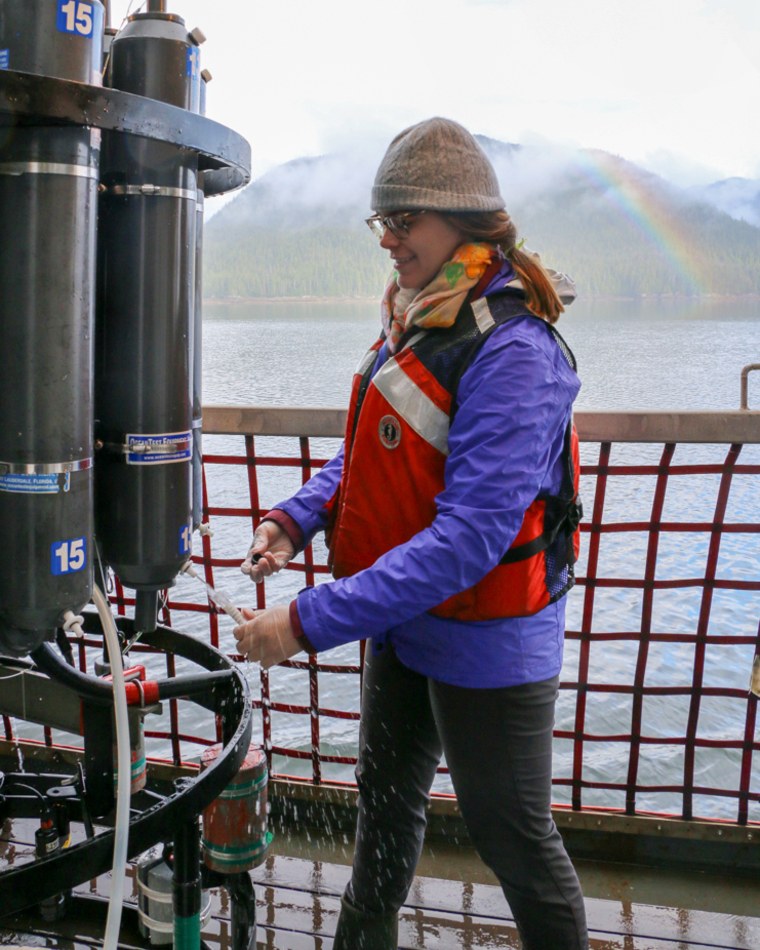 Linsey Haram during an expedition to British Columbia.