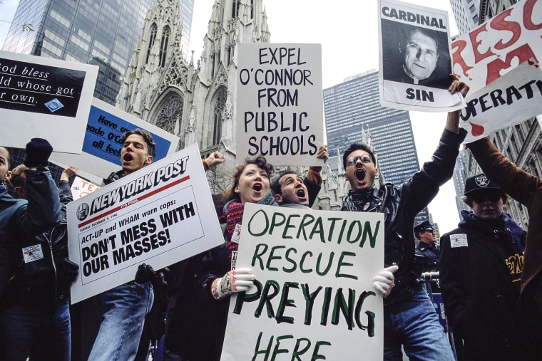 ACT UP Demonstrators Protesting Against Cardinal John O'Connor