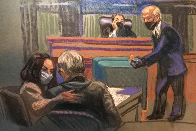 Massage table is entered into evidence during the trial of Ghislaine Maxwell on Friday.