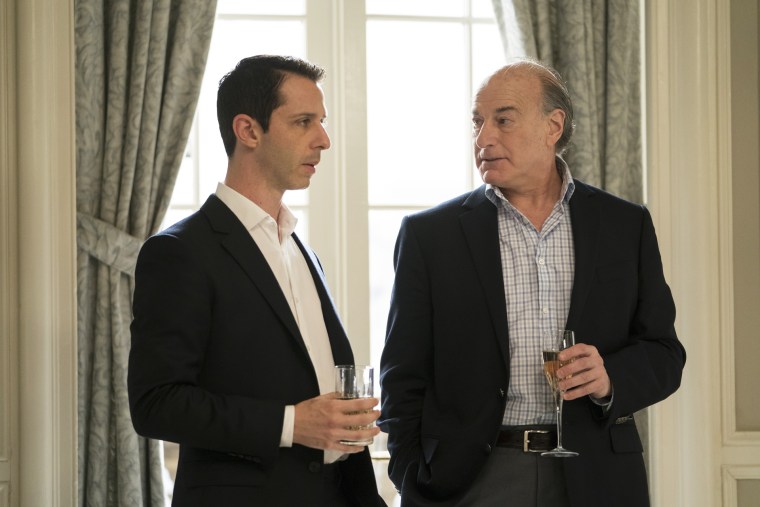 Jeremy Strong and Peter Friedman in HBO's "Succession."
