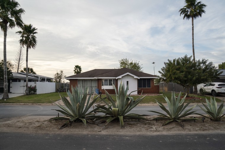 Image: Celia Johnson’s home in Boca Chica Village in Brownsville, Texas on Dec. 5, 2021.