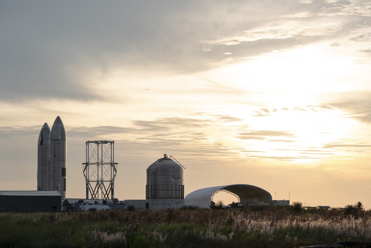 Image: SpaceX facilities near Boca Chica Village in Brownsville, Texas on Dec. 5, 2021.