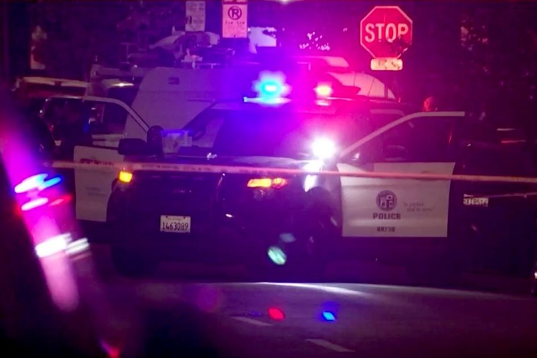 A 13-year-old child died at the hospital after three people including a 9-year-old were wounded in a shooting in the Los Angeles suburb of Wilmington on Dec. 6, 2021. 