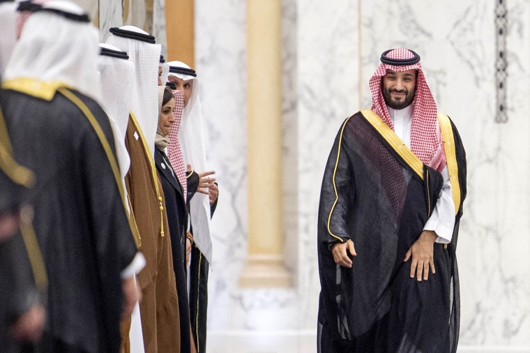 Crown Prince of Saudi Arabia Mohammad bin Salman al-Saud in Abu Dhabi
