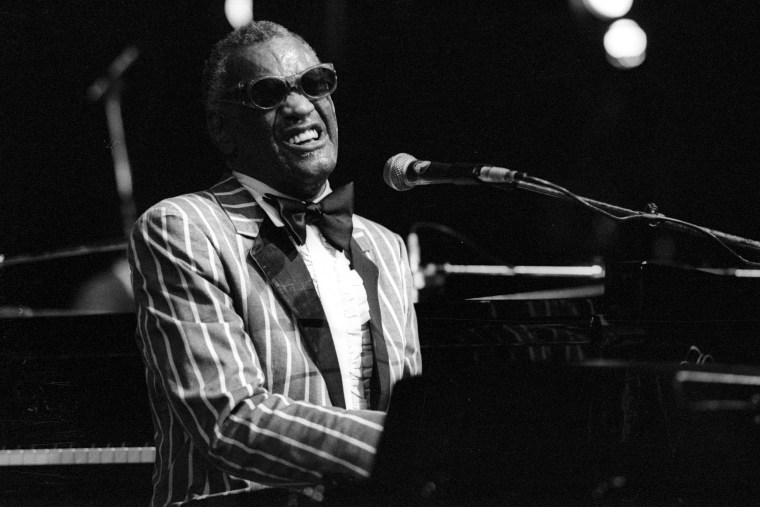 Ray Charles performs at the North Sea Jazz Festival in The Hague, Netherlands, on July 11, 1986.