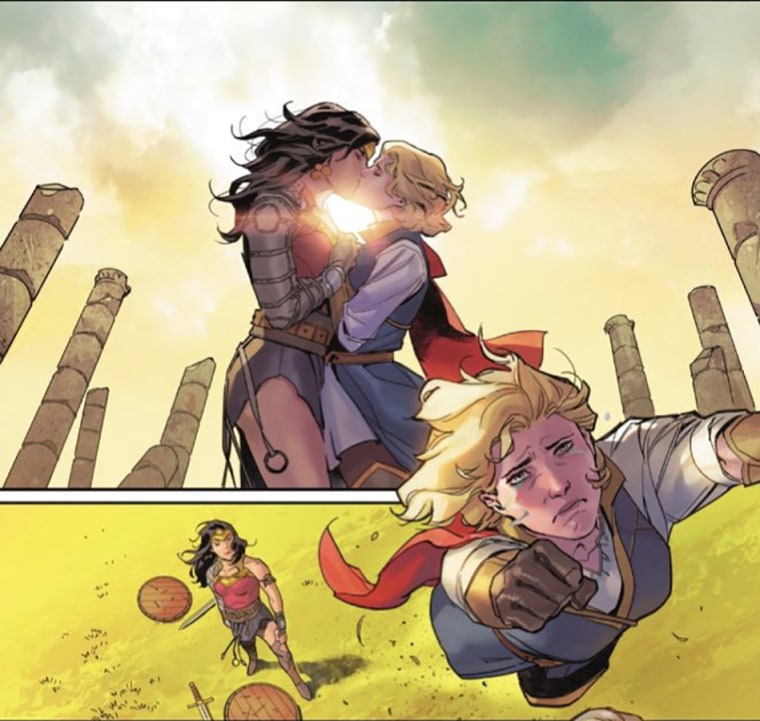Wonder Woman and Zala-El in "Dark Knights of Steel."