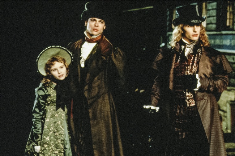 Kirsten Dunst, Brad Pitt, and Tom Cruise in "Interview with a Vampire," 1994.