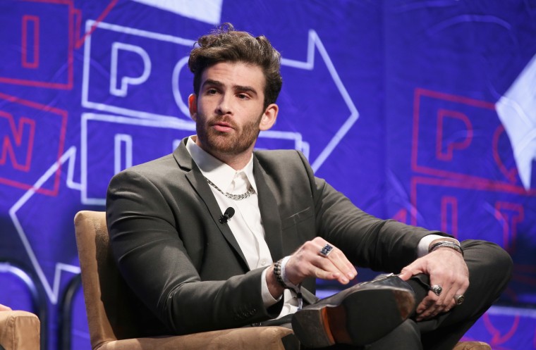 Hasan Piker speaks during Politicon in Los Angeles on Oct. 20, 2018.