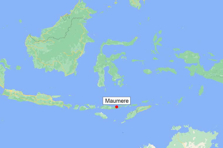 A powerful 7.4-magnitude earthquake struck eastern Indonesia near the town of Maumere on Dec 14. 2021.