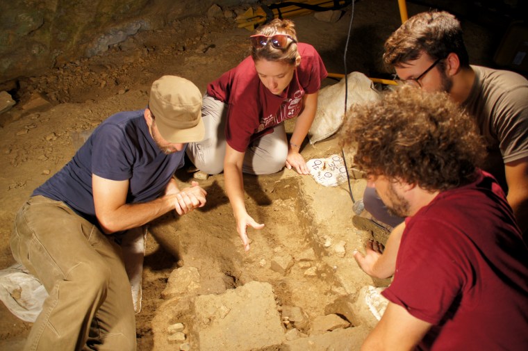 An international research team discovered the ancient burial at a cave in Liguria, Italy.