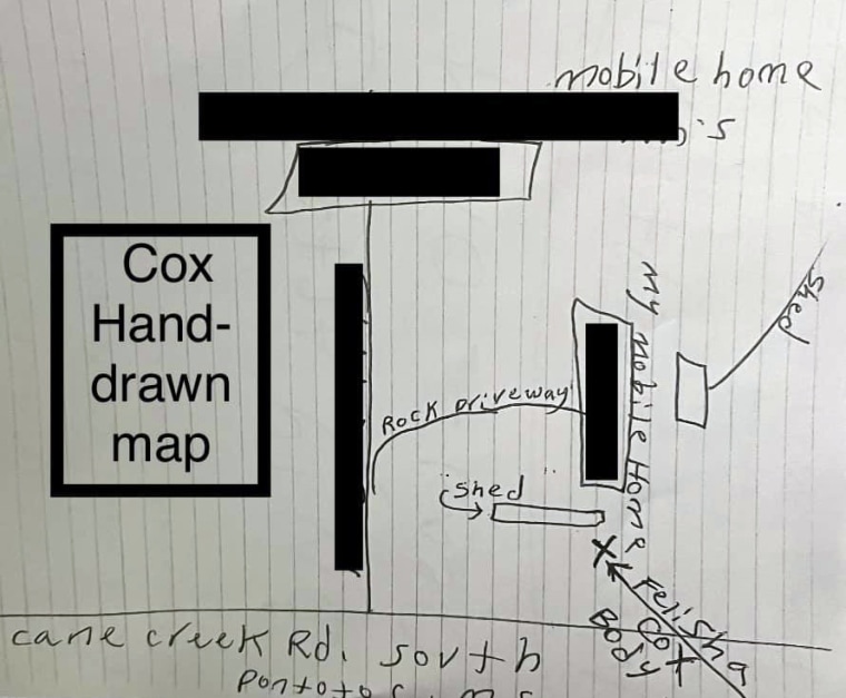 Image: The hand drawn map.