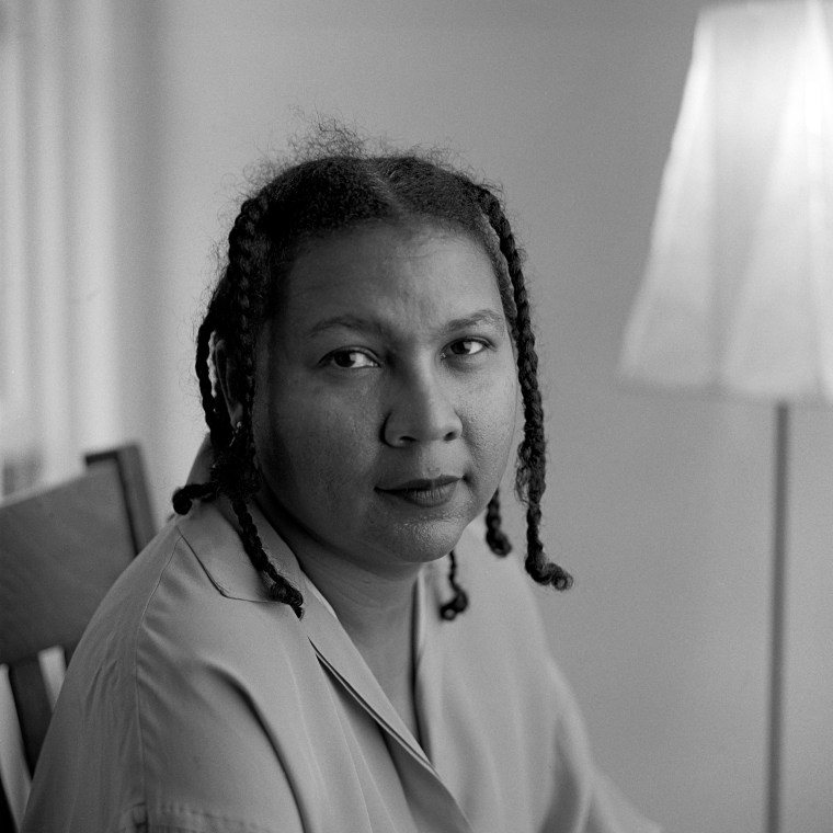 Author and cultural critic bell hooks poses for a portrait on Dec. 16, 1996, in New York.