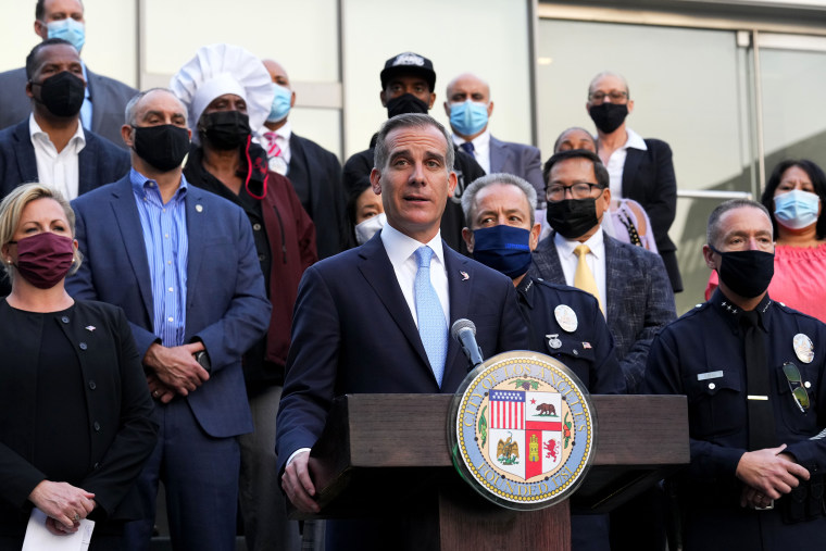 Image: Los Angeles Mayor Eric Garcetti