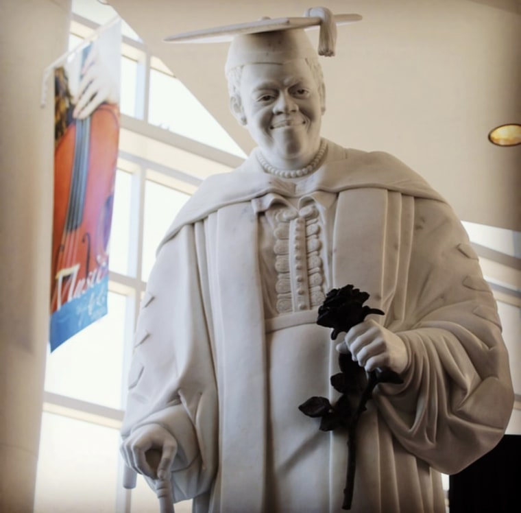 A statue of Mary McLeod Bethune on display at the Daytona State College’s News-Journal Center in Florida.