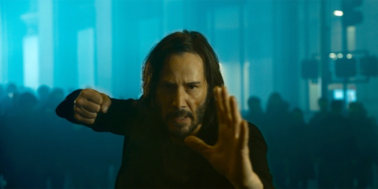 Keanu Reeves in 'The Matrix Resurrections'.