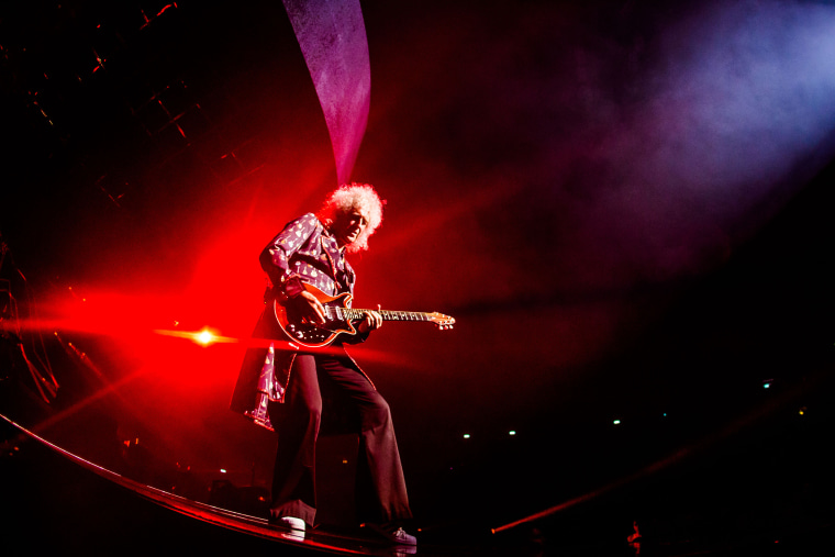 Image: Queen guitarist Brian May performs in January 2019.