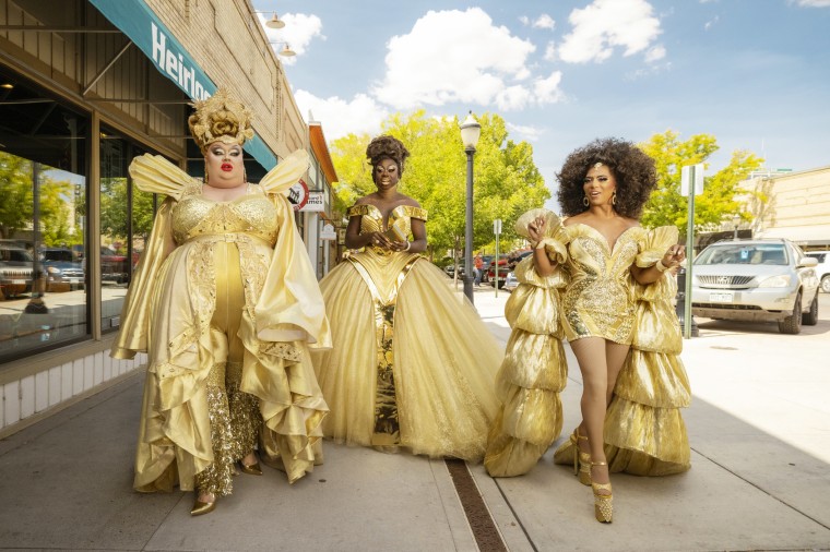 Image: Eureka, Bob the Drag Queen and  Shangela in "We're Here."