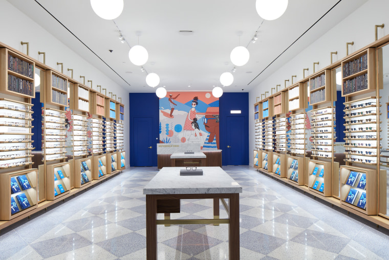 Image: A new Warby Parker store in Carlsbad, Calif.