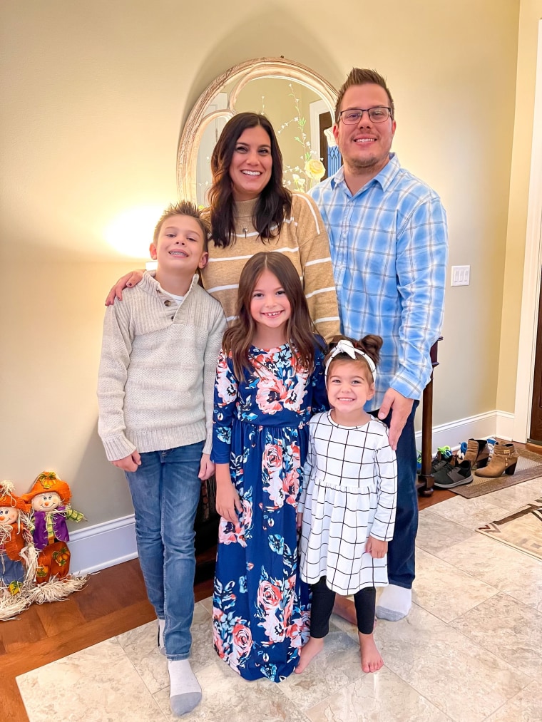 After her son, Cooper, was stillborn, mom Jennifer Chappell wanted to do what she could to support other families going through pregnancy loss. Chappell is pictured here with her family.