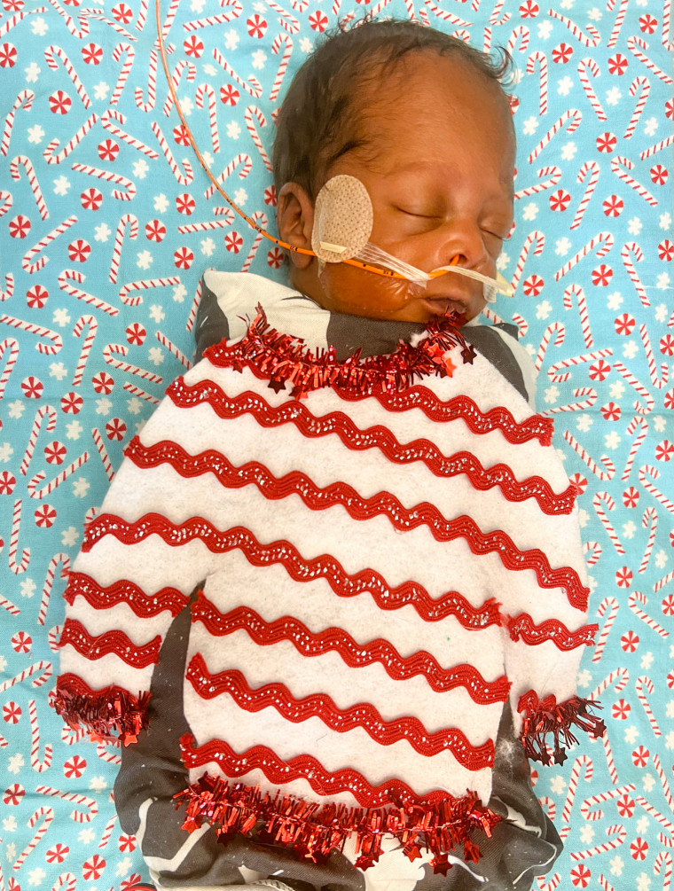 Christmas came early for babies in Tallahassee Memorial HealthCare's NICU, where creative staff members helped design holiday sweaters. 