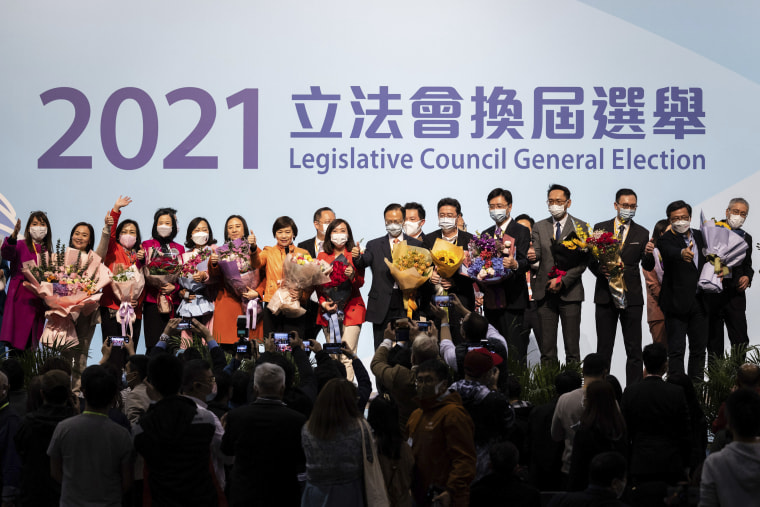 Legislative Council Election in Hong Kong, China - 19 Dec 2021