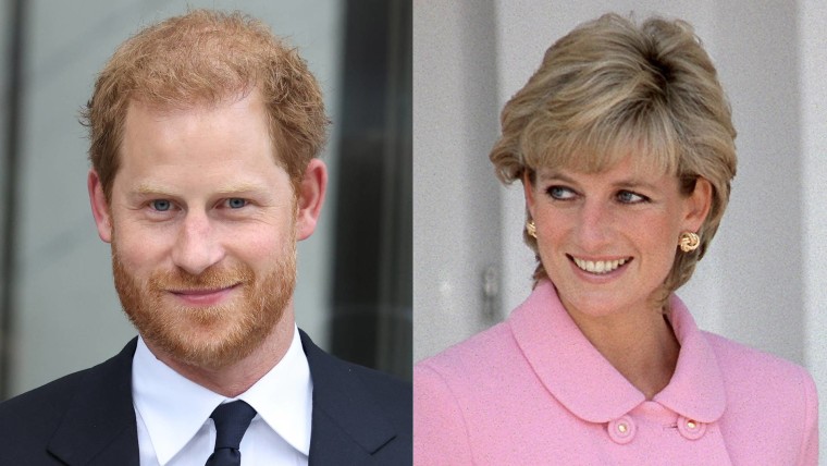 El príncipe Harry y la princesa Diana