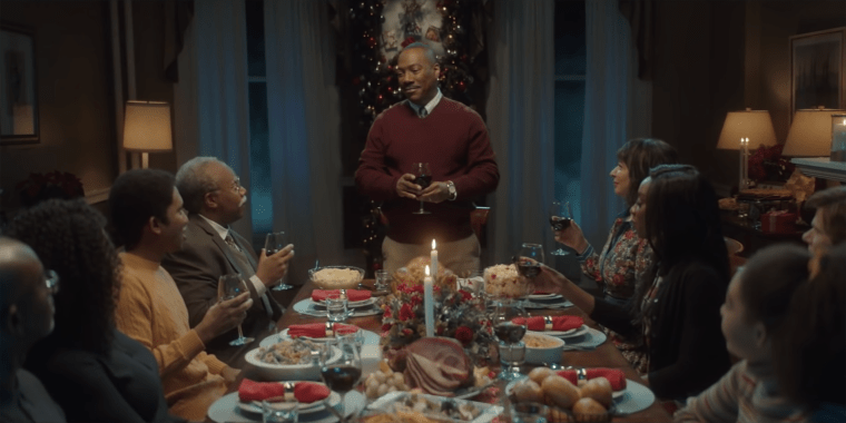Eddie Murphy stars in a 2019 "Saturday Night Live" sketch about being home with family for the holidays.