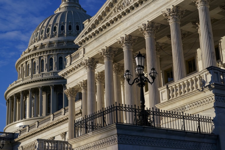 El lado del Senado en el Capitolio en Washington D.C.