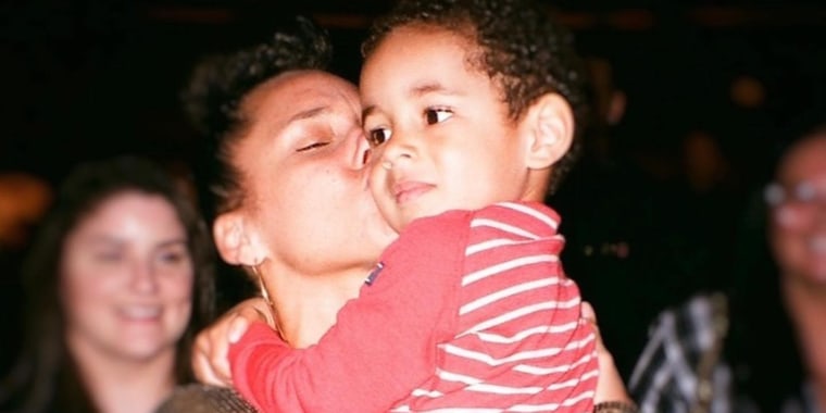 Alicia Keys kisses her son in a throwback photo to honor his 7th birthday.