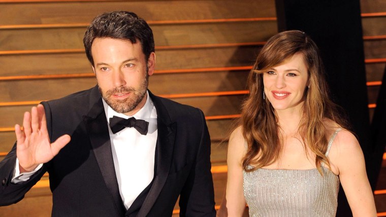 Ben Affleck y Jennifer Garner llegando a la Vanity Fair Oscar Party 2014.