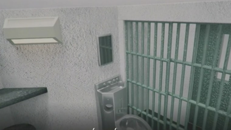 Gráfico del interior de la celda donde está encarcelado 'El Chapo' Guzmán.