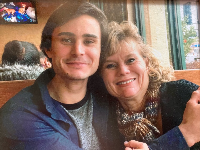 The last picture taken of Christine Marsh and her son Landon.