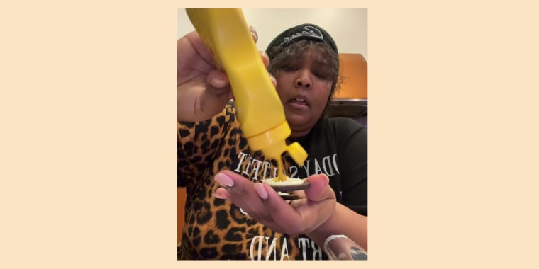 Lizzo's deadpan reaction to the unusual flavor combination had fans concerned and laughing.