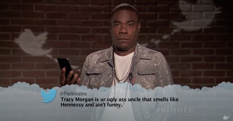 Tracy Morgan may have had a straight face, but viewers didn't after hearing him read his meat tweet.