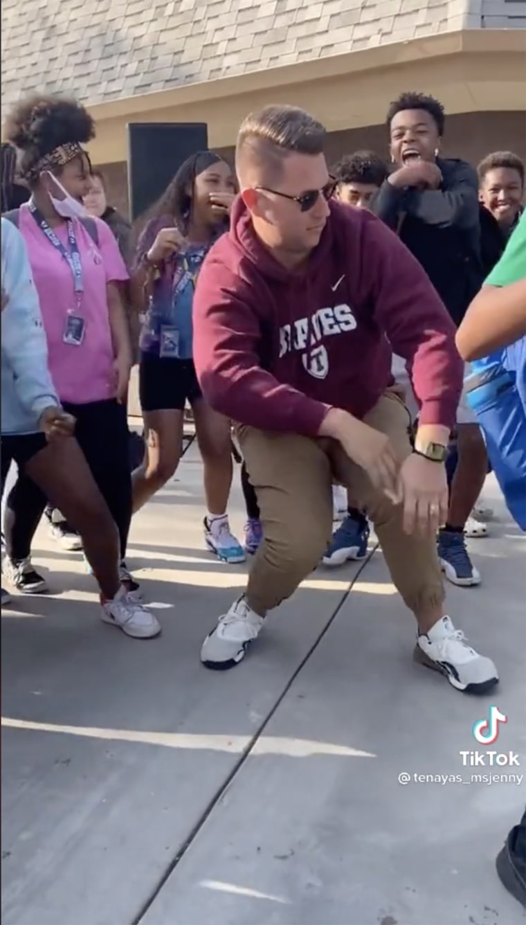 California teacher Austin LeMay is going viral for his dance moves.