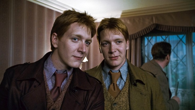 James and Oliver Phelps in "Harry Potter and the Deathly Hallows."