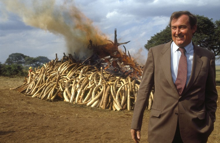 Image: Richard Leakey With Ivory