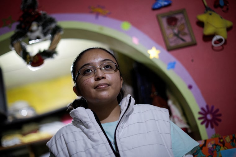 Image: Estrella Salazar, 17, is developing a sign-language translation app to connect Mexican Sign Language (MSL) speakers and interpreters with hearing users.