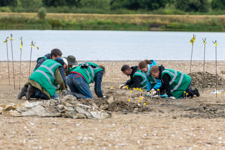 A team worked last August and September to excavate the fossil of the largest and most complete ichthyosaur ever found in Britain. 
