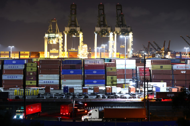 Image: Southern California Ports Work Through Night To Help Ease Congestion