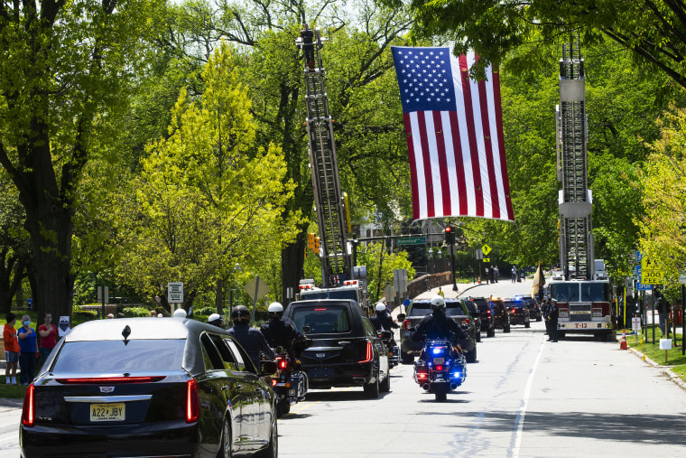 Image: Funeral Held In NJ Town For Beloved Police Officer Who Died From COVID-19
