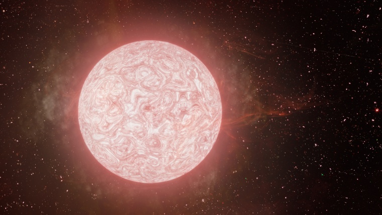 An artist’s impression of a red supergiant star
