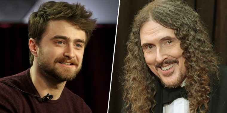 Daniel Radcliffe, left, and "Weird Al" Yankovic.