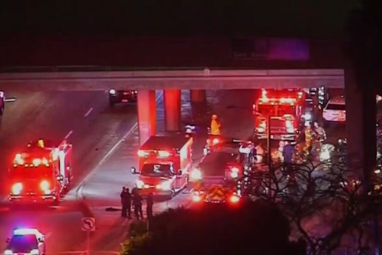 Three teens were killed Sunday night in a rollover crash in Pasadena, Calif.